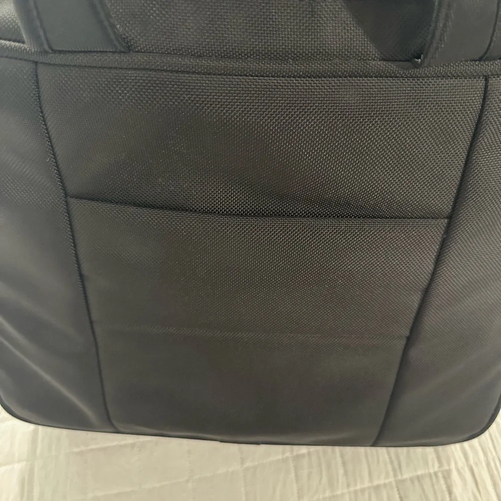 Black padded briefcase NWT